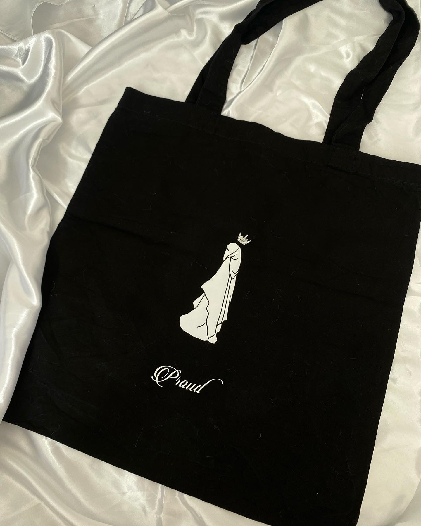 Tote bag noir « proud »