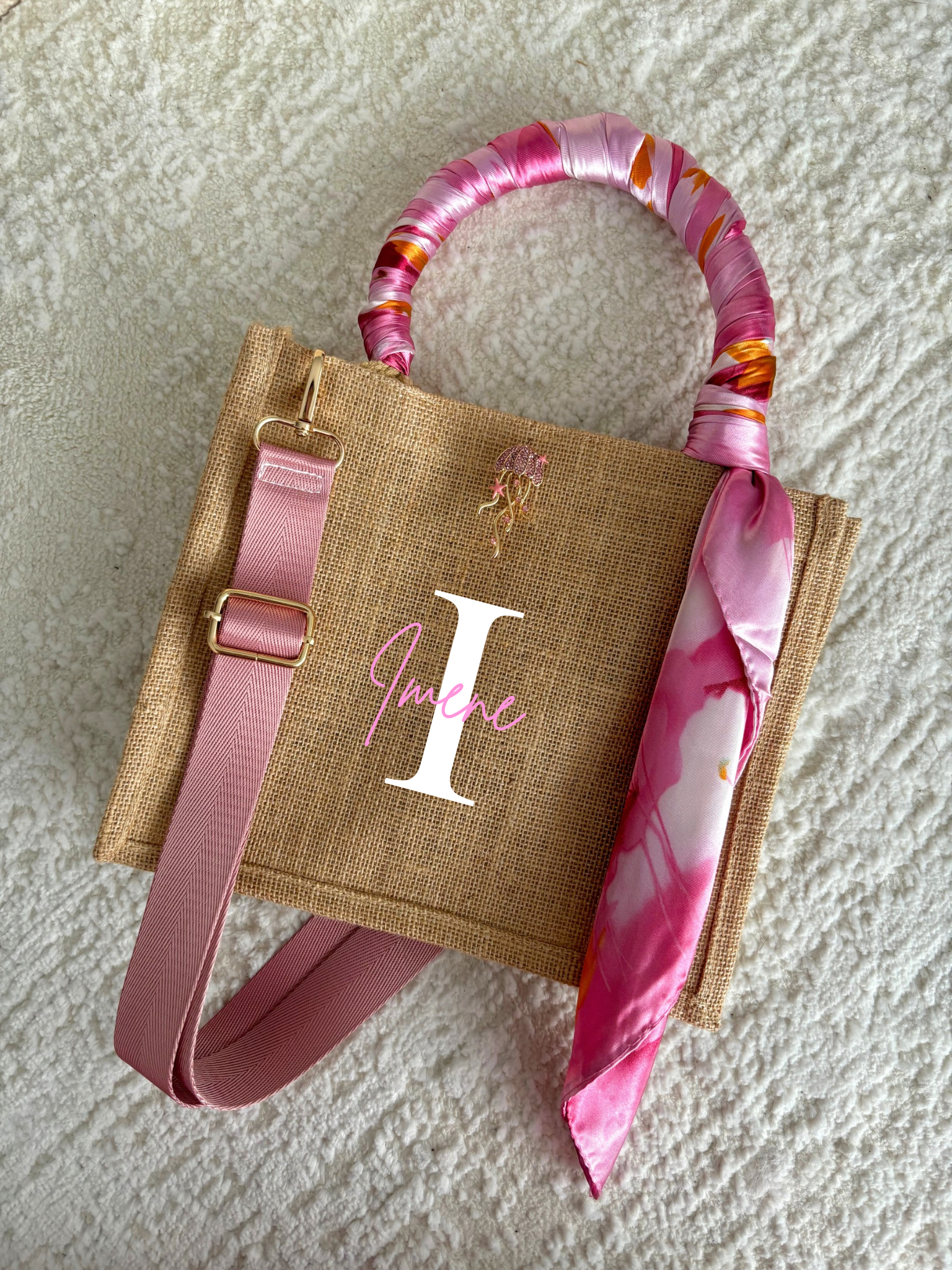 Sac en jute Hibiscus