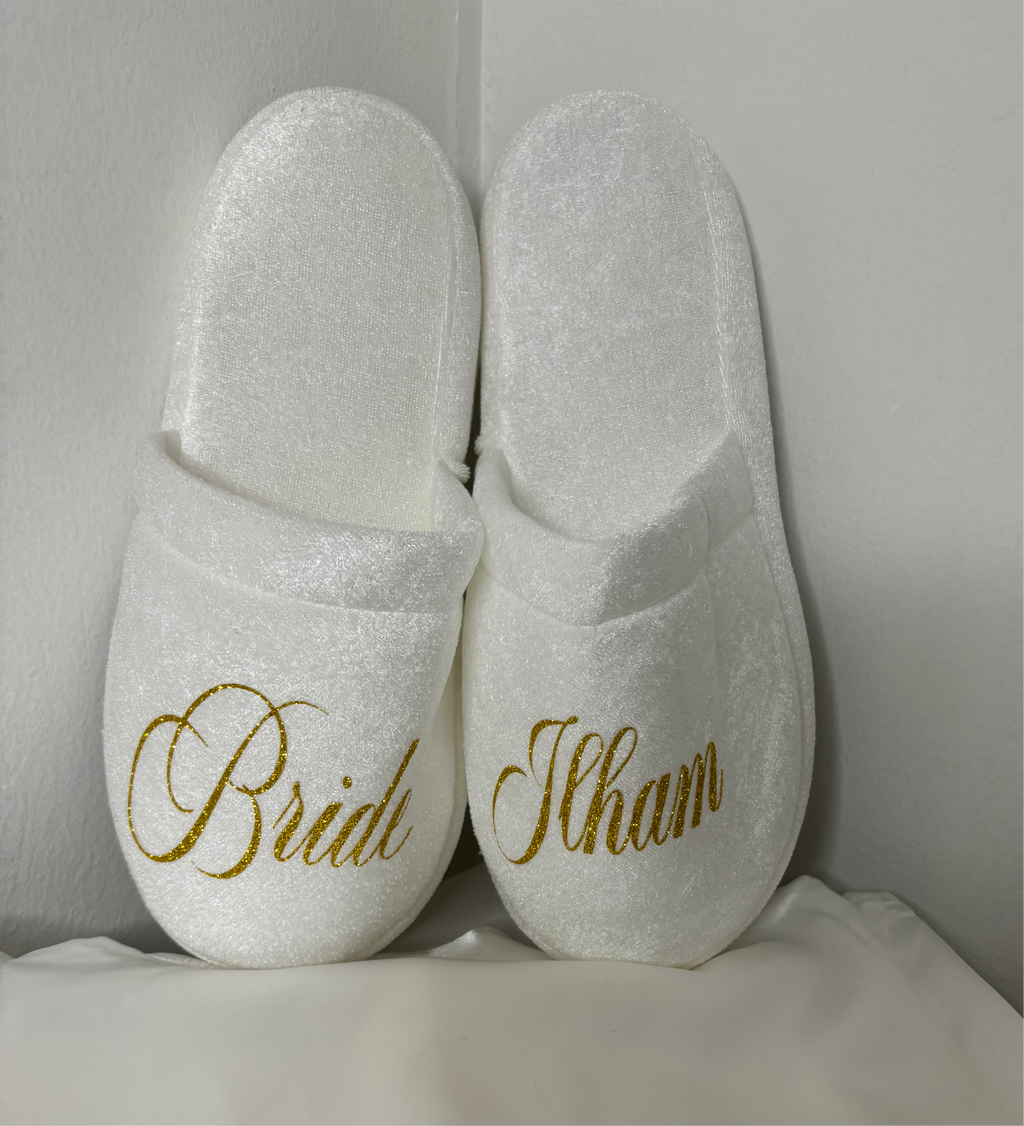 Chaussons effets satinés